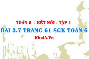 Bài 3.7 trang 61 SGK Toán 6 tập 1 Kết nối tri thức